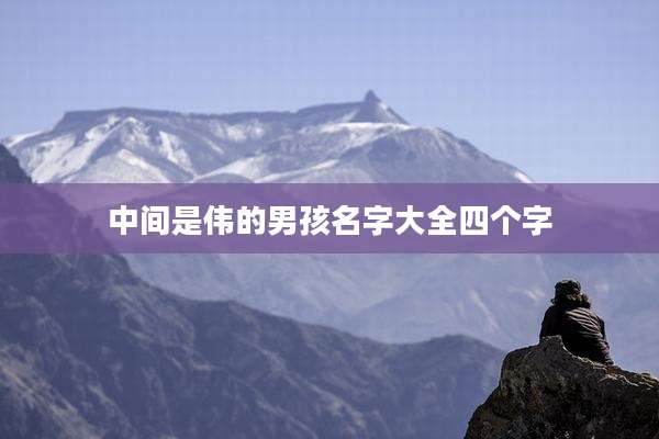 中间是伟的男孩名字大全四个字
