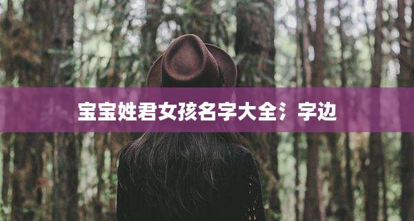宝宝姓君女孩名字大全氵字边