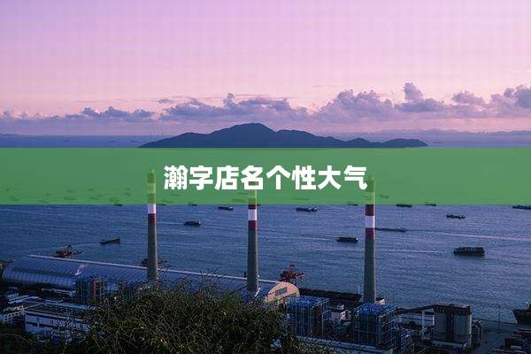 瀚字店名个性大气