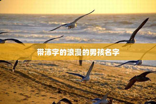 带沛字的浪漫的男孩名字