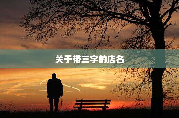 关于带三字的店名