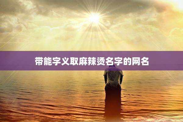 带能字义取麻辣烫名字的网名