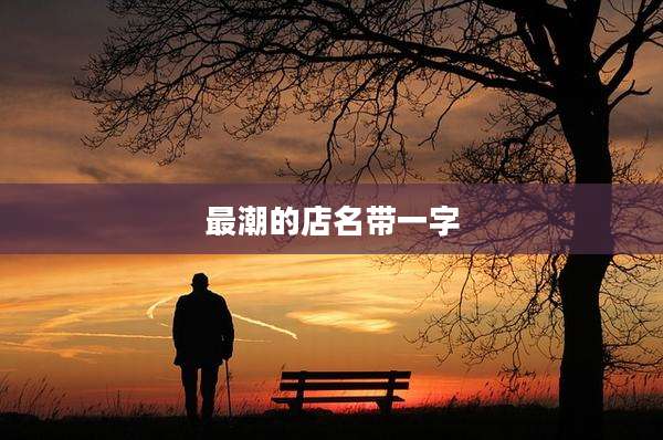 最潮的店名带一字