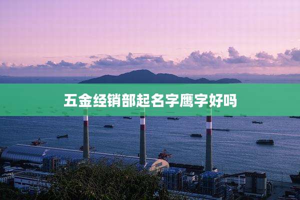 五金经销部起名字鹰字好吗