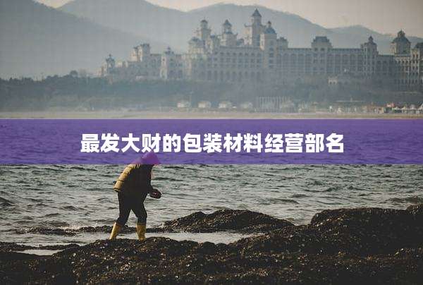 最发大财的包装材料经营部名