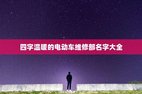 四字温暖的电动车维修部名字大全