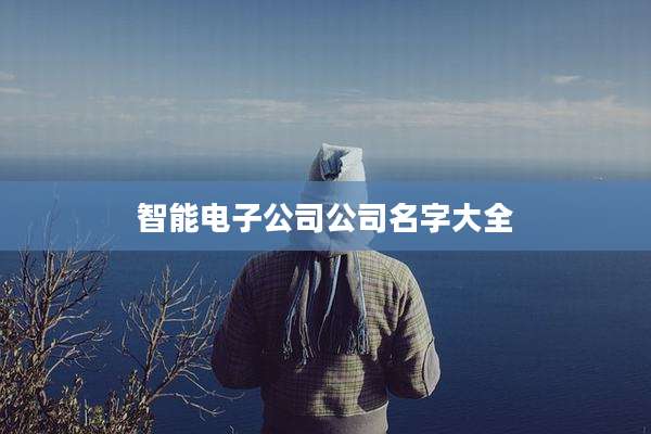 智能电子公司公司名字大全