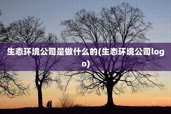 生态环境公司是做什么的(生态环境公司logo)
