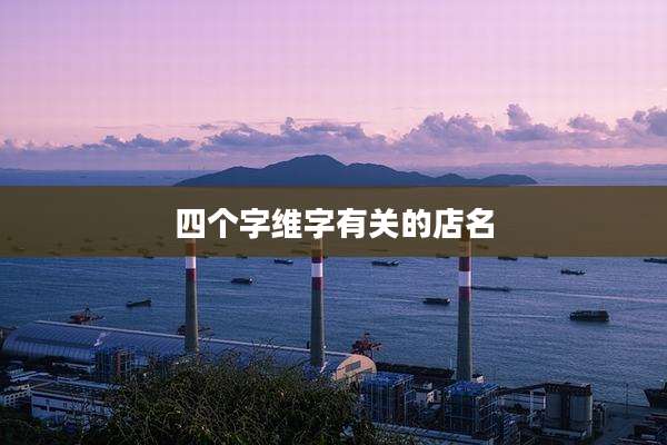 四个字维字有关的店名
