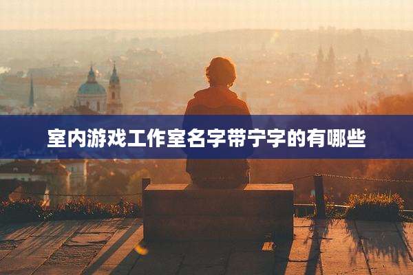 室内游戏工作室名字带宁字的有哪些