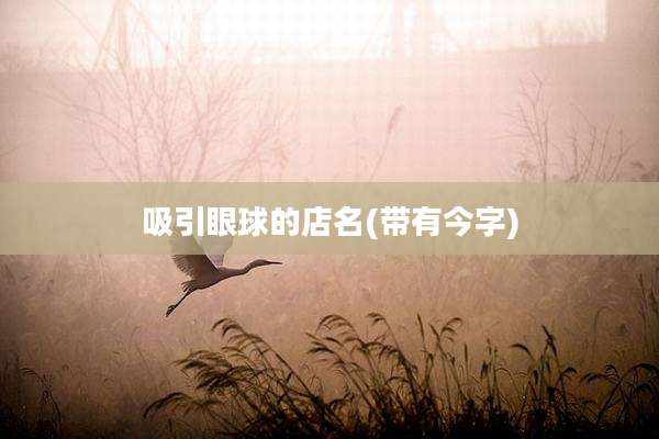 吸引眼球的店名(带有今字)