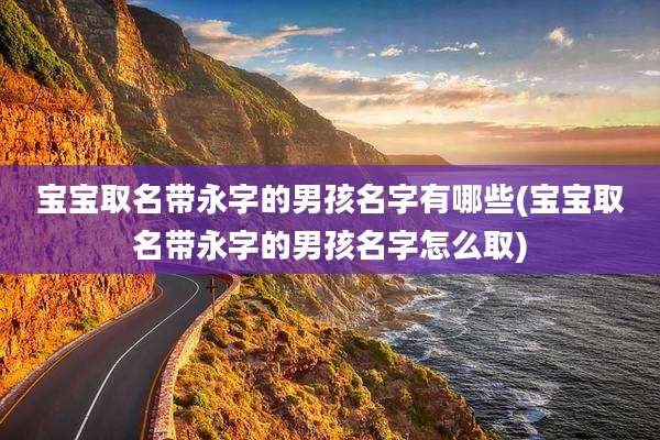 宝宝取名带永字的男孩名字有哪些(宝宝取名带永字的男孩名字怎么取)