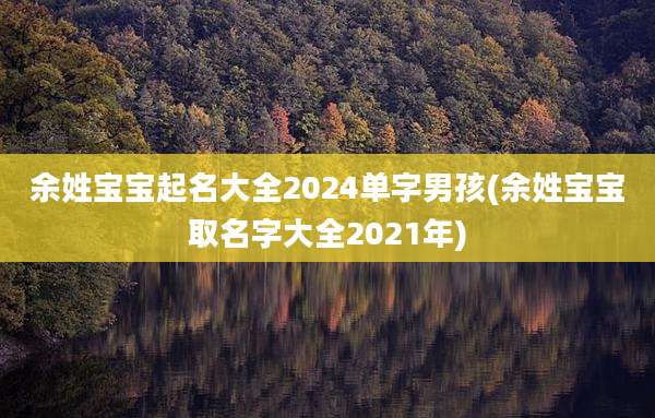 余姓宝宝起名大全2024单字男孩(余姓宝宝取名字大全2021年)