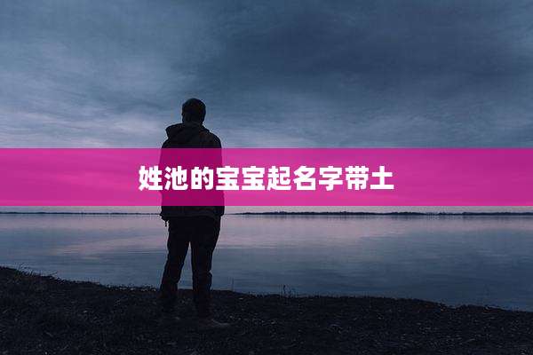 姓池的宝宝起名字带土