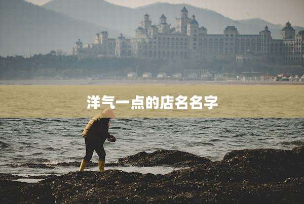 洋气一点的店名名字