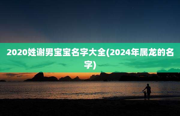 2020姓谢男宝宝名字大全(2024年属龙的名字)