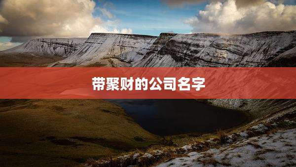 带聚财的公司名字