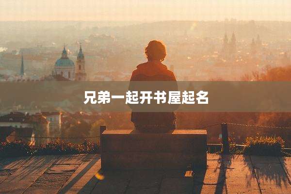 兄弟一起开书屋起名