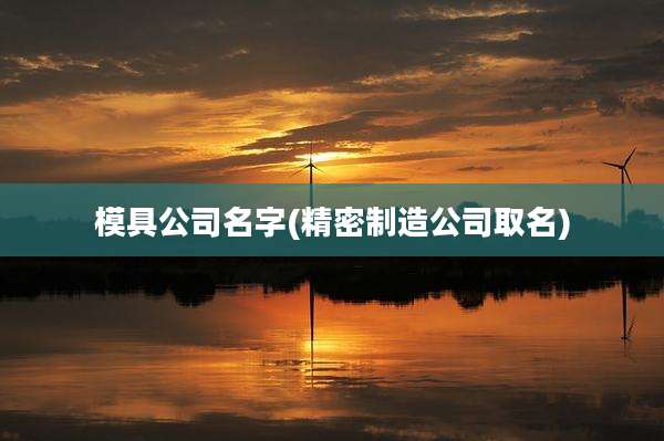 模具公司名字(精密制造公司取名)