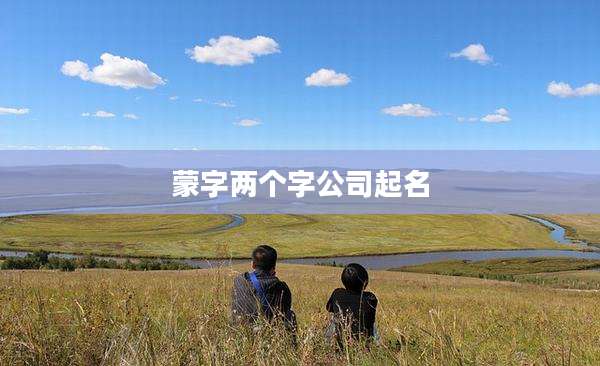 蒙字两个字公司起名