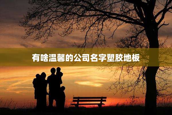 有啥温馨的公司名字塑胶地板