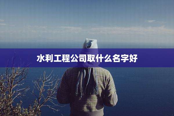 水利工程公司取什么名字好