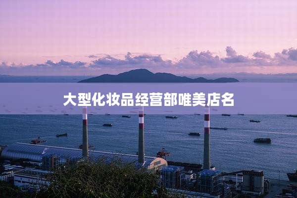 大型化妆品经营部唯美店名