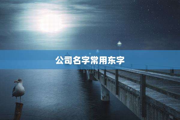 公司名字常用东字
