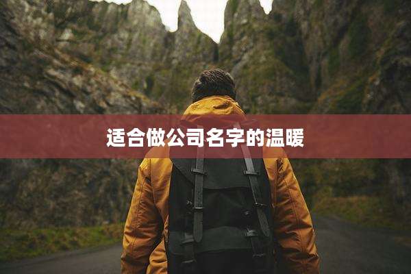 适合做公司名字的温暖
