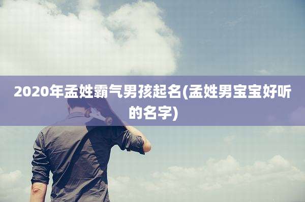 2020年孟姓霸气男孩起名(孟姓男宝宝好听的名字)