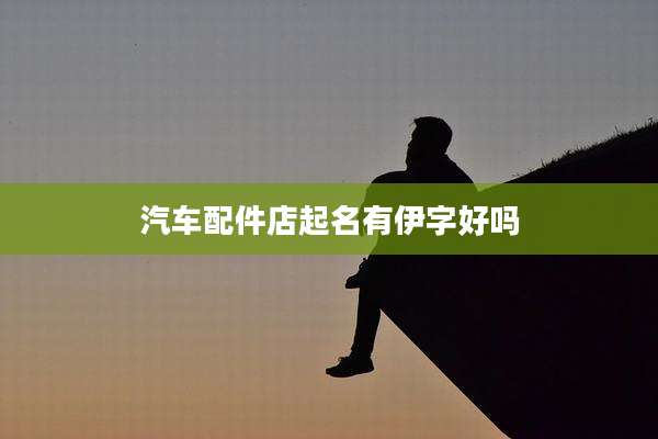 汽车配件店起名有伊字好吗