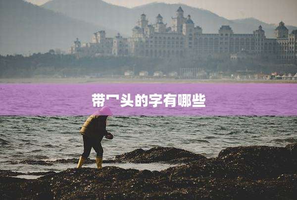 带冖头的字有哪些