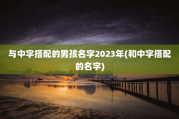 与中字搭配的男孩名字2023年(和中字搭配的名字)