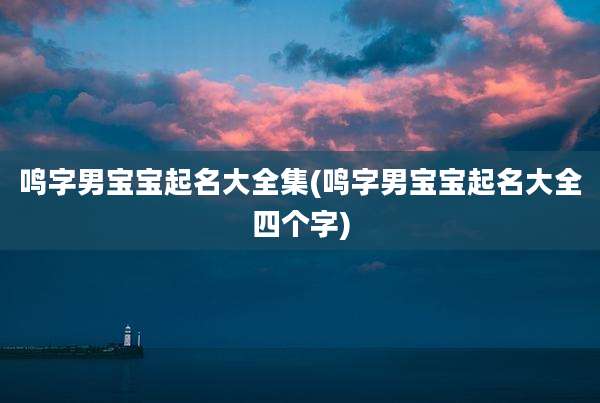 鸣字男宝宝起名大全集(鸣字男宝宝起名大全四个字)