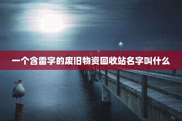 一个含雷字的废旧物资回收站名字叫什么