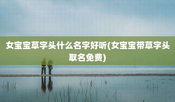 女宝宝草字头什么名字好听(女宝宝带草字头取名免费)