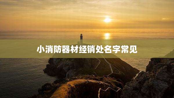 小消防器材经销处名字常见