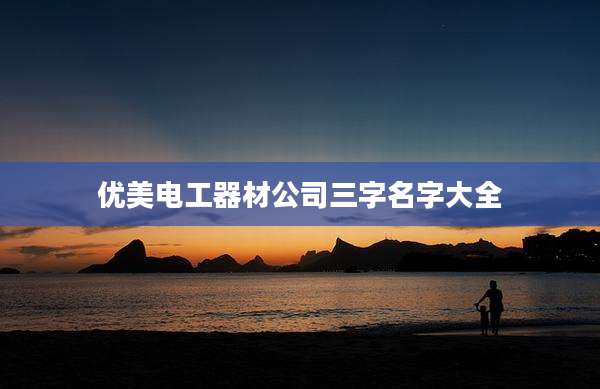 优美电工器材公司三字名字大全