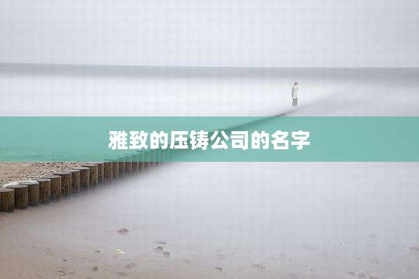 雅致的压铸公司的名字