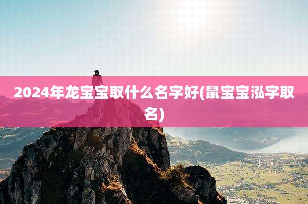 2024年龙宝宝取什么名字好(鼠宝宝泓字取名)