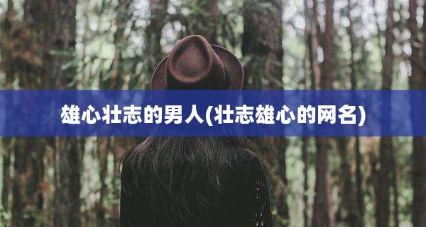 雄心壮志的男人(壮志雄心的网名)