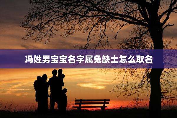 冯姓男宝宝名字属兔缺土怎么取名