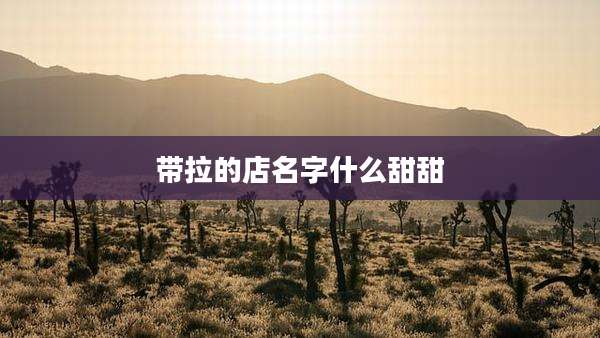 带拉的店名字什么甜甜