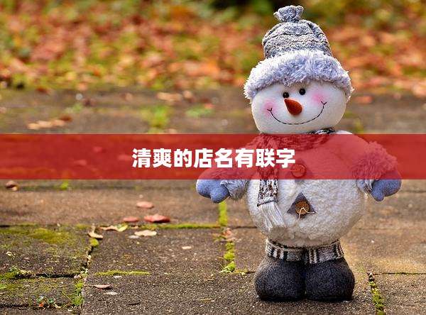 清爽的店名有联字
