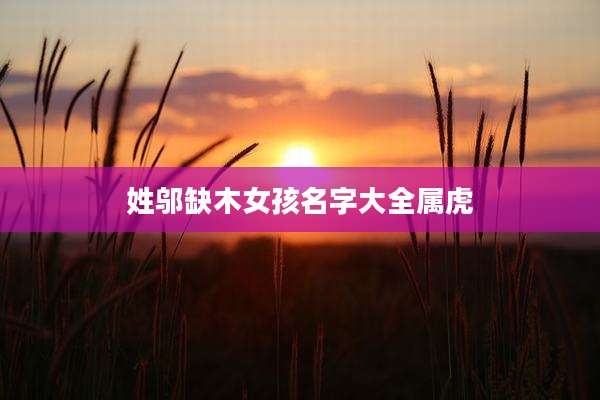 姓邬缺木女孩名字大全属虎