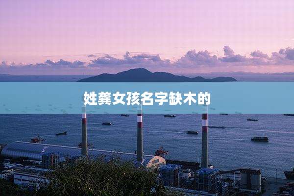 姓龚女孩名字缺木的