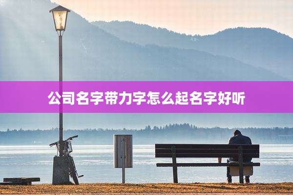 公司名字带力字怎么起名字好听