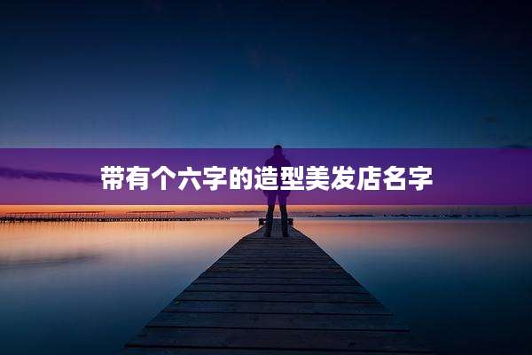 带有个六字的造型美发店名字