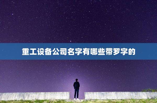 重工设备公司名字有哪些带罗字的