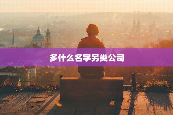 多什么名字另类公司
